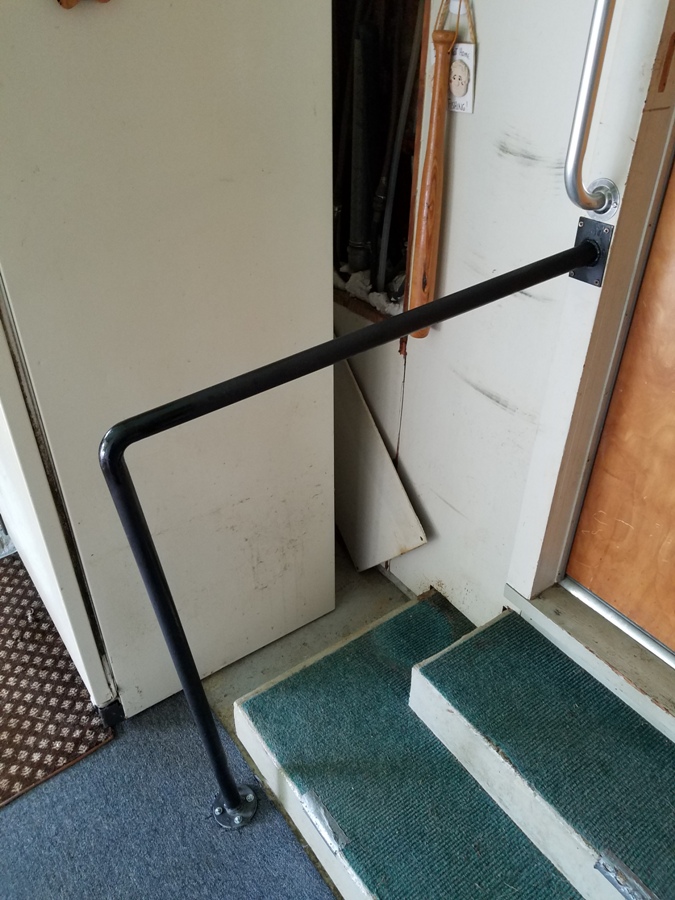 Handrail by porch